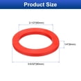 thumbnail image 2 of 12 Pcs Solid Silicone Flat Washer DN65 3 5/32" OD x 2-1/2" ID x 1/4" Thickness Large Washers, Red, 2 of 7