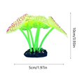 thumbnail image 3 of Luminous Aquarium Anemone Ornament Fish Tank Decoration, Soft Silicone Coral Plant Aquascape Decor with Glowing Effect, Realistic Underwater Scenery for Freshwater Saltwater Fish Tank, 3 of 6