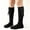 Black, variant on Girls School Uniform Knee High Socks, Ribbed Solid Blue with Bow, for Kids & Big Kids,Size 2-3T