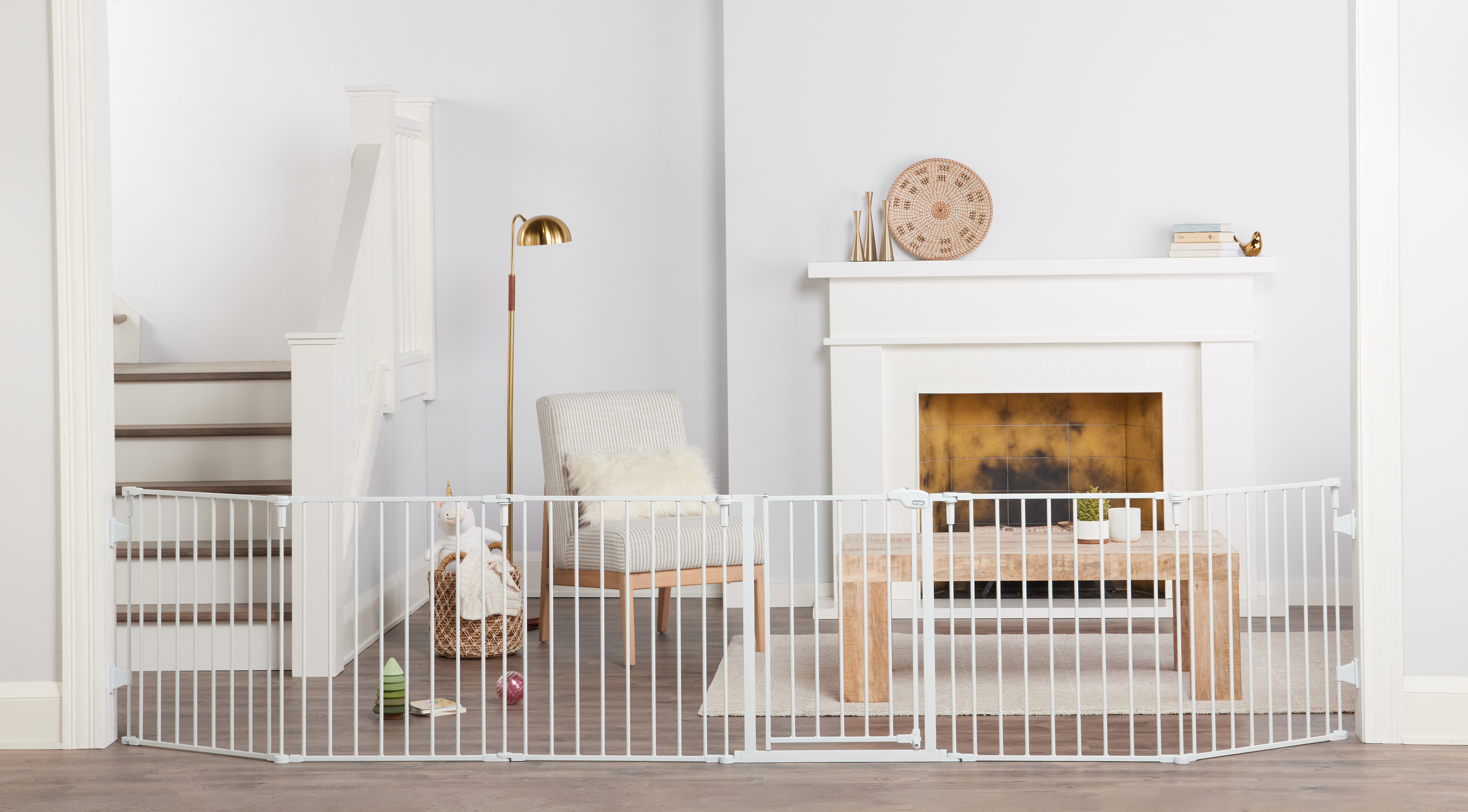 Regalo Super Wide Baby Gate, Features Play Yard Option, White, 144", Age Group 6-24 Months - image 4 of 7