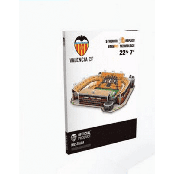 Valencia Mestalla Stadium Mini | Nanostad | 3D Puzzle (Official Licensed Product)