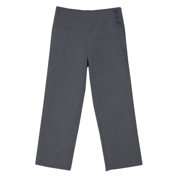 Bienzoe Vêtements Scolaires pour Filles Haute Technologie Pantalon Taille Réglable Durable Gris 7