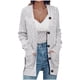 thumbnail image 2 of Chaquetas y abrigos casuales sin capucha de manga larga para mujer, cárdigans de punto de color liso, suéteres holgados de manga larga con bolsillos y botones, blusa de poliéster para mujer, 2 of 7