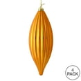 thumbnail image 3 of Vickerman 8" Antiq Gold Shiny Line Finial Ornament, Pack of 4, 3 of 3