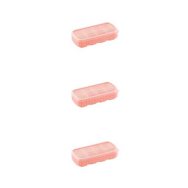 Inteprter Bandeja de cubitos de hielo PP TPE, Color sólido, 8 rejillas, barra de bricolaje para el hogar, cubitos de hielo, molde para helados, Type1 NO1