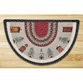 thumbnail image 1 of Earth Rugs 32-338WV Winter Village Printed Slice, 1 of 1