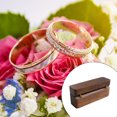 thumbnail image 2 of facefd Wood Rings Box Multipurpose Boxes Convenient Special Design Delicate Personalized Holder Wedding Ceremony Jewelry Display 9, 2 of 6