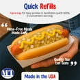thumbnail image 4 of MT Products White Paper Hot Dog Trays 7" x 2.75" x 1.50" - Pack of 50, 4 of 11