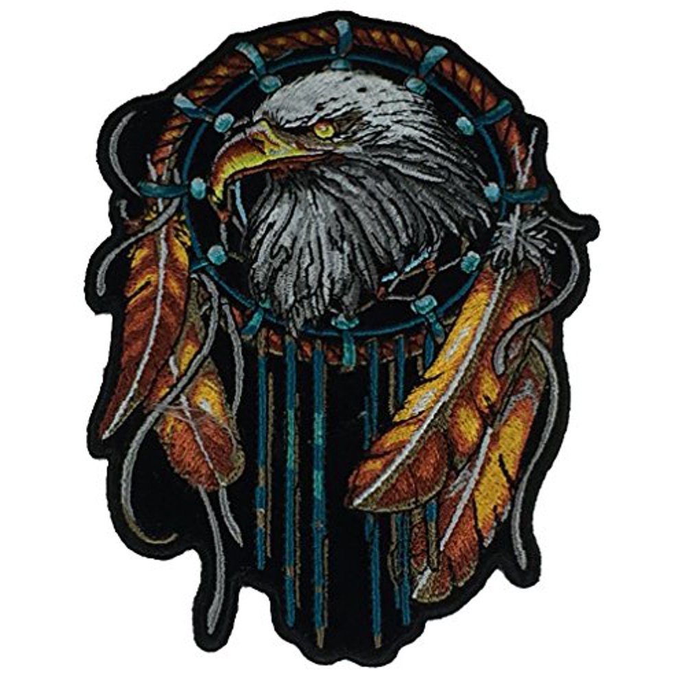 EAGLE DREAM CATCHER PATCH VIVID COLOR Veteran Owned Business