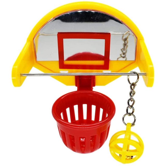 Juguete alimentador apilable de baloncesto para entrenamiento de trucos de pájaros de plástico para mascotas, juguetes de juego para jaula de pájaros para periquitos y tortolitos pequeños oso de fresa Electrónica
