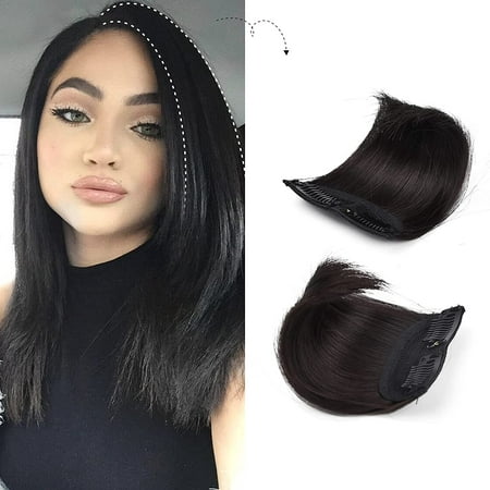 5 inch Short Thick Hairpieces Adding Extra Hair Volume Clip in Hair  Extensions Hair Topper for Thinning Hair Women 2 pack Color Dark Brown |  Walmart Canada