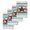 Gray Blue Brown, variant on Teal Brown Farmhouse Kitchen Dish Towels for Drying Dishes Set of 3, Country Texas Star Vintage Waffle Weave Microfiber Hand Tea Bathroom Towels Quick Dry & Absorbent Towel 15.7x23.6