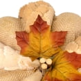 thumbnail image 6 of Northlight Burlap and Wooden Petals Pumpkin Fall Harvest Decoration - 10" - Beige, 6 of 6