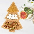 thumbnail image 5 of Christmas Snowman Tree Shaped Charcuterie Board - Rustic Wooden Serving Tray for Holiday Appetizers, Cheese Platter, Desserts, and Party Snacks, Unique Xmas Gift Idea, 5 of 6