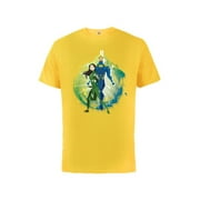 Marvel Eternals Stylized Cartoon Sersi and Ikaris - Short Sleeve Cotton T-Shirt for Adults - Customized-Sunflower
