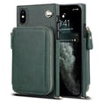 thumbnail image 1 of Funda tipo cartera para iPhone XS Max con tarjetero y correa para el hombro para mujer, 1 of 5