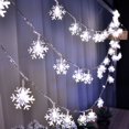 thumbnail image 1 of 2M 10LED Christmas Snowflake String Lights Decorations Winter Fairyland Decor, 1 of 2