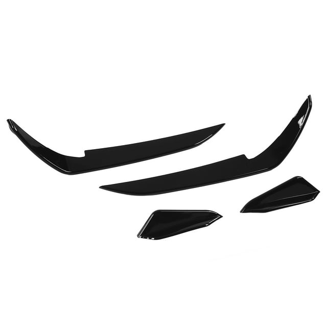 Body Spoiler Canard, Wear Resistant UV Proof Front Bumper Canards ABS Toughness For Car Replacement For MK7.5 R 2017-2020 Glossy Black
