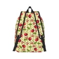 thumbnail image 3 of Daiia Cherries and Ladybirds Vintage Canvas Backpack for Men and Women ,Hiking Backpack,Travel Laptop Bag for School,Large Capacity Backpack, 3 of 8