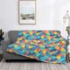 thumbnail image 2 of Fotbe Colorful Fish 1 Manta de Franela con Estampado, Manta Ultrasuave para Cama, Sofá, Auto, Hipoalergénica y Antibolitas-40"x30", 2 of 6