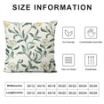 thumbnail image 5 of Covers ,Green Soft Pillows Cover with Floral Pattern,Square Farmhouse Decorative Pillowcase for Bed,Living Room,Outdoor, 5 of 5