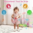 thumbnail image 6 of Kids Guitar Toys for 2 3 4 5 6 Years Old Girls Toddlers, Musical Instruments for Girls Toys Ages 4-6, Birthday Gifts Guitar Toys for Girls Age 4 5 6 7 8 9 10 Year Old, 6 of 6