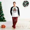 thumbnail image 3 of White And Black Buffalo Plaid Christmas Pajamas, Christmas Vacation Funny Christmas PJs, Two-pieces, Size NB-Men 6XL, 3 of 7