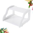 thumbnail image 5 of Monyance modem holder Wall Mount Router Shelf Creative Punch Free 2-Tier Set Box Storage Rack Modem Holder (White)(8.86X8.46X5.71Inches), 5 of 10