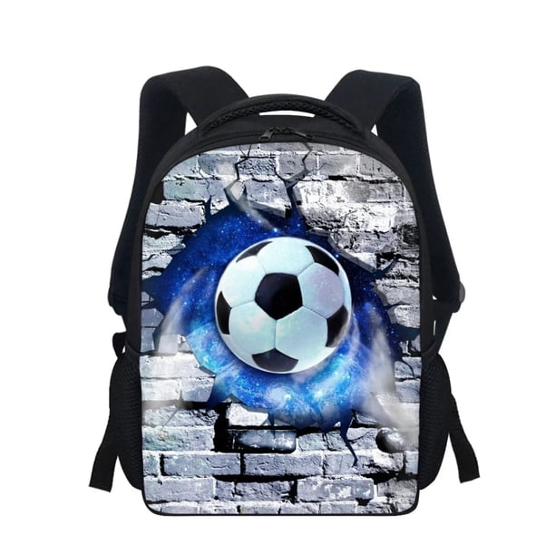 Backpack Football Pattern Vital Backpack Student Lightweight Practical Children School Bags Plush Kids Backpack Schoolbag Рюкзак