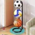 thumbnail image 6 of Four-Tier Sports Ball Storage Rack with Removable Dividers, Heavy Duty Organizer for Soccer Volleyball Basketball Equipment, Garage Toy Organizer, 6 of 8