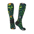 thumbnail image 4 of Bingfone Compression Socks For Women And Men Long Socks For Running Athletic Cycling Nurse-Dinosaurs And Flowers, 4 of 9