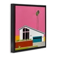 thumbnail image 2 of Stupell Industries Modern Pink Sunkissed Suburbia Black Floating Frame Canvas Art, 18 x 18, by Jan Weiss, 2 of 8