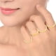 thumbnail image 5 of Juego de 10 anillos geométricos tallados retro, anillo de ola para mujer, 5 of 8