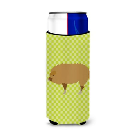 

Carolines Treasures BB7760MUK Hungarian Mangalica Pig Green Michelob Ultra Hugger for slim cans