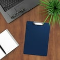 thumbnail image 4 of Yhmxh Plastic Clipboards Multiple Colors Clip Boards with Low Profile Metal Clip, Hangable Low Profile Clipboard, Standard A4 Letter Size for Teacher, Doctor, Nurse, Office Clerk (Dark Blue), 4 of 6