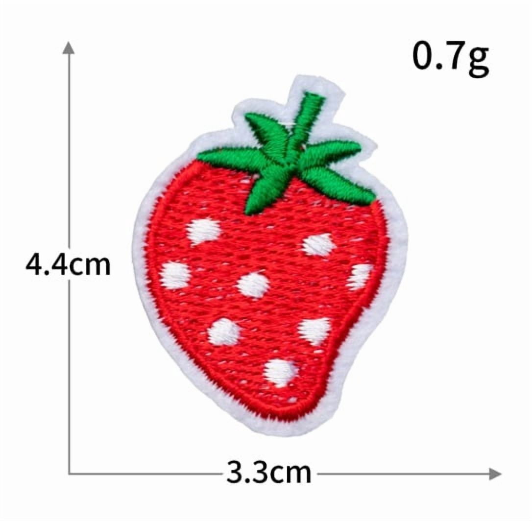 1 set of Strawberry Watermelon Cartoon Ironing Fruit Series Cloth Stickers Embroidered Badges Clothing Bags Shoes and Hats Accessories Patch Stickers