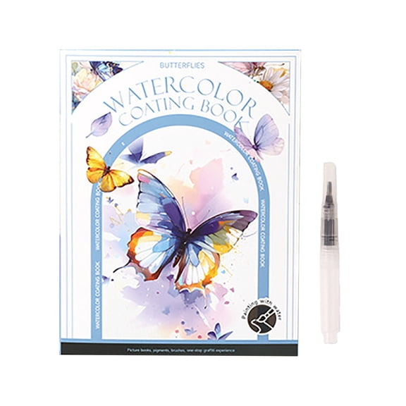 Creative Stress Relief Art Kit 2026 New Breathly Watercolor Painting Book DIY 3-Fold Pad Relax Mood for Beginners Enthusiasts