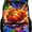 A, variant on Graffiti Pop Art Backpack - 17" Large Capacity Bookbag with Padded Straps, Water-Resistant Daypack for School, Daily Commute, Travel, Hiking & Outdoor Recreation