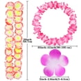 thumbnail image 3 of Collares hawaianos Leis Ruisita de 72 piezas con flores de 36 colores, 3 of 6