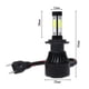 thumbnail image 2 of Bombillas Led Universales Para Faros Delanteros De Coche H4/H7/9005/9006 Iluminación Automotriz 72 W 9000Lm 6500K Blanco Frío 1 Par Yuarrent VI008821-06, 2 of 6