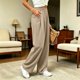 thumbnail image 5 of Neewe Wide Leg Sweatpants for Women Elastic Drawstring Waist Sports Sweatpants with Pockets, Relaxed Fit, 5 of 7