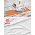 thumbnail image 4 of Orange Yoga Towel for Hot Yoga Non Slip, Pure Orange Yoga Mat Towel Absorbent Yoga Sweat Towels Microfiber Hot Yoga Blanket for Bikram Pilates 26"x74", 4 of 7