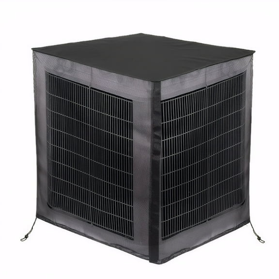Eurhowing Air Conditioner Cover for Outside Units, Waterproof Universal AC Cover with Side Zipper, Mesh Breathable Winter Protector for 28x28x32in AC Unit