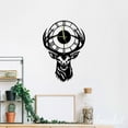 thumbnail image 3 of Handmadetneonsign Deer Head Wall Clock Unique, Animal Year Date Round Wall Clock, Metal Wall Clock 56251, 3 of 5