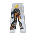 thumbnail image 3 of Fotbe Puppy Sits In Bathtub Men's Pajama Pants,Sleepwear Pants,Pj Bottoms Drawstring And Pockets-Medium, 3 of 7