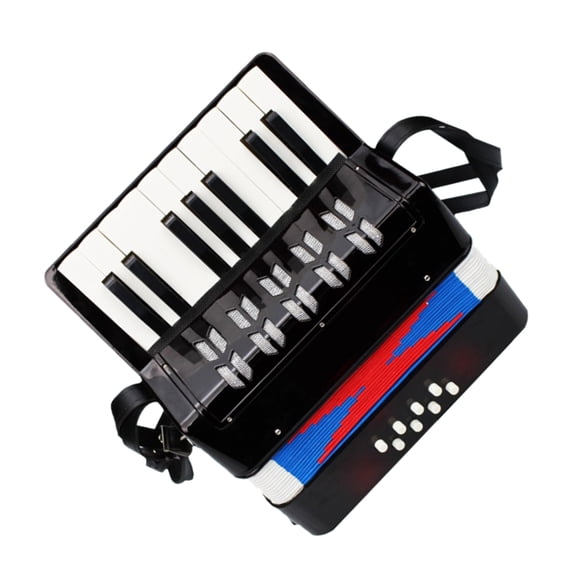 Birthday Gift Mini Children Accordion Ergonomic 17 Key 8 Bass Beginner Accordion Educational Early Learning Musical Instrument