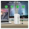 thumbnail image 2 of 20W PD Charger Multi USB QC3.0 6 Port Usb Quick Charge Station For Universal Phone Desktop Home ,Easy to Use, 2 of 4