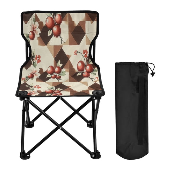 BZSMCE Camping Chairs Modern Berry Blossom Medley Pattern Folding chair