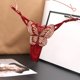 thumbnail image 2 of Gibobby Ropa interior de encaje sexy Bragas Calzoncillos Tanga Calzoncillos de cintura Ropa interior Bordado Bragas de mujer sexy(Rosa caliente,Talla única), 2 of 2