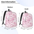 thumbnail image 3 of Naloa Breast Cancer Ribbons Awareness Canvas Backpack for Men Women Rucksack Casual Travel Daypack College Tote Satchel Bookbag for Teens-Medium, 3 of 7